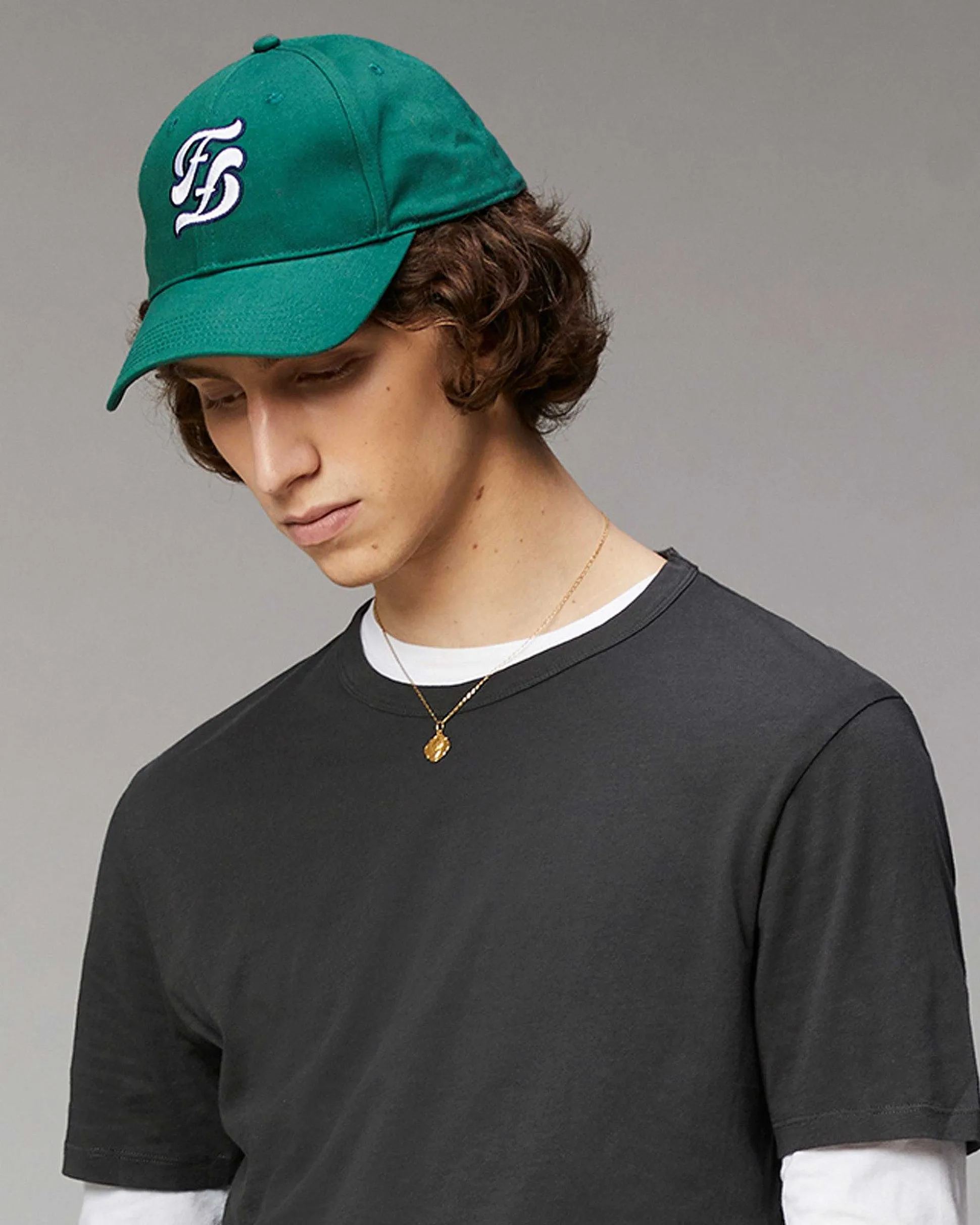 Casquette A Visiere Courbee Logo Double F