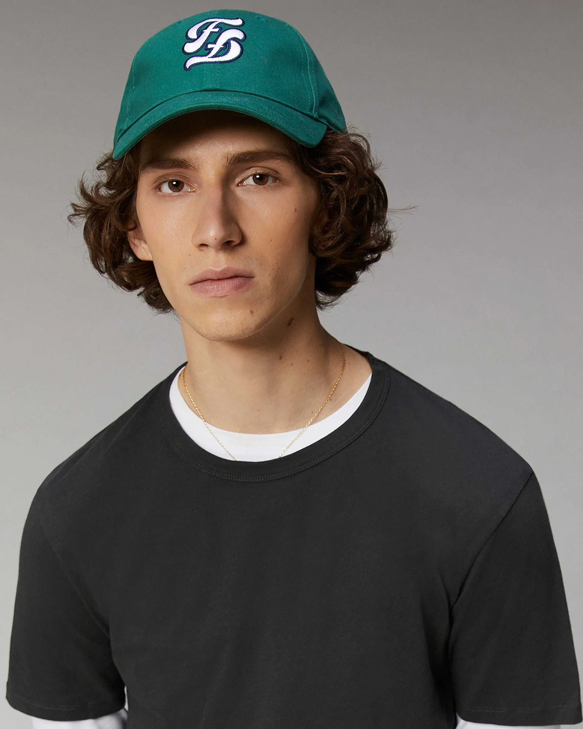 Casquette A Visiere Courbee Logo Double F