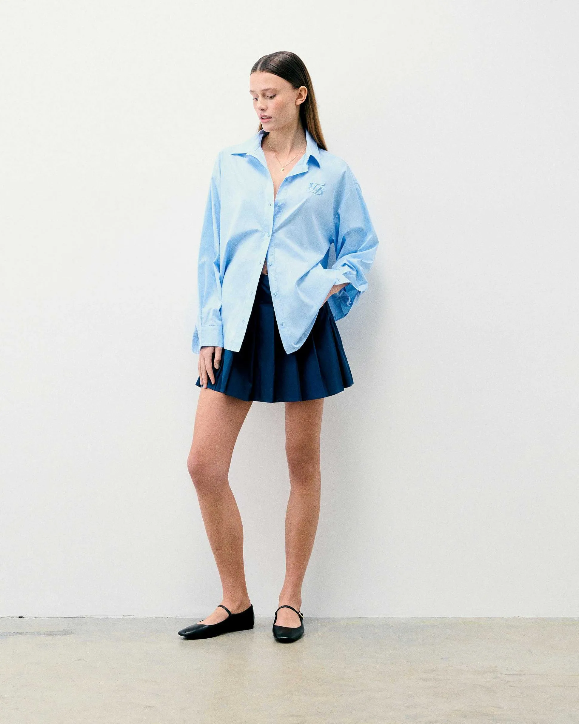 Chemise Manches Longues Popeline