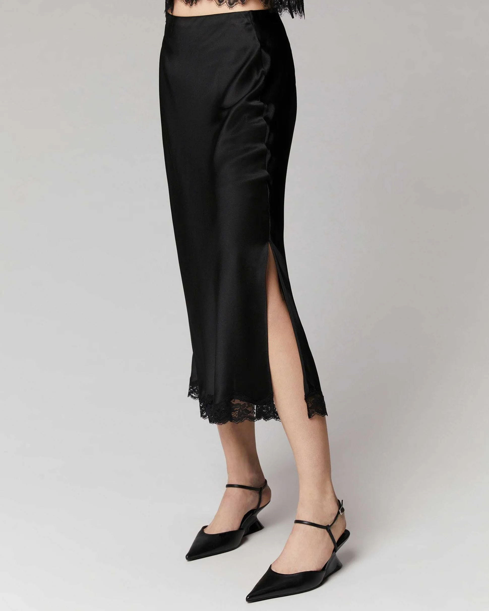 Jupe Mi-Longue Dentelle