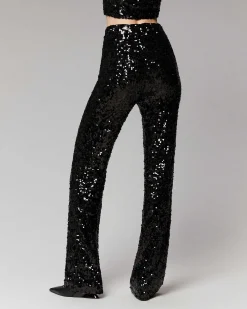 Pantalon Flare A Sequins