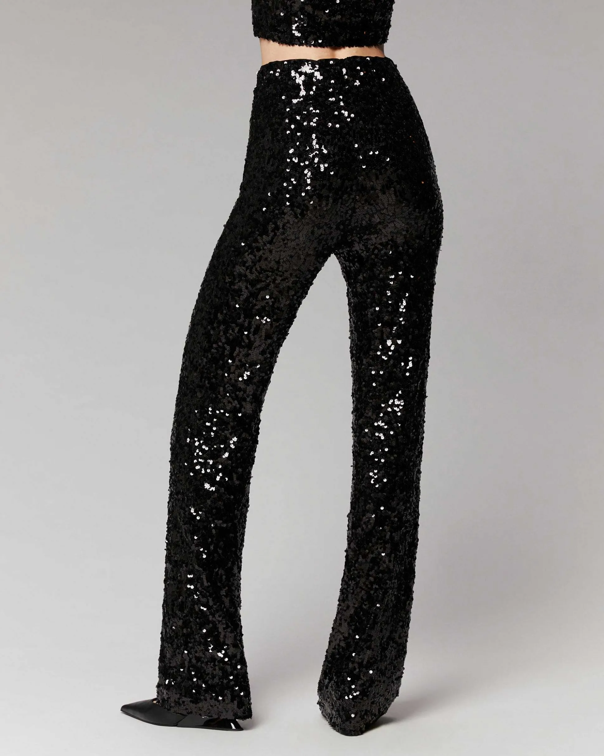 Pantalon Flare A Sequins