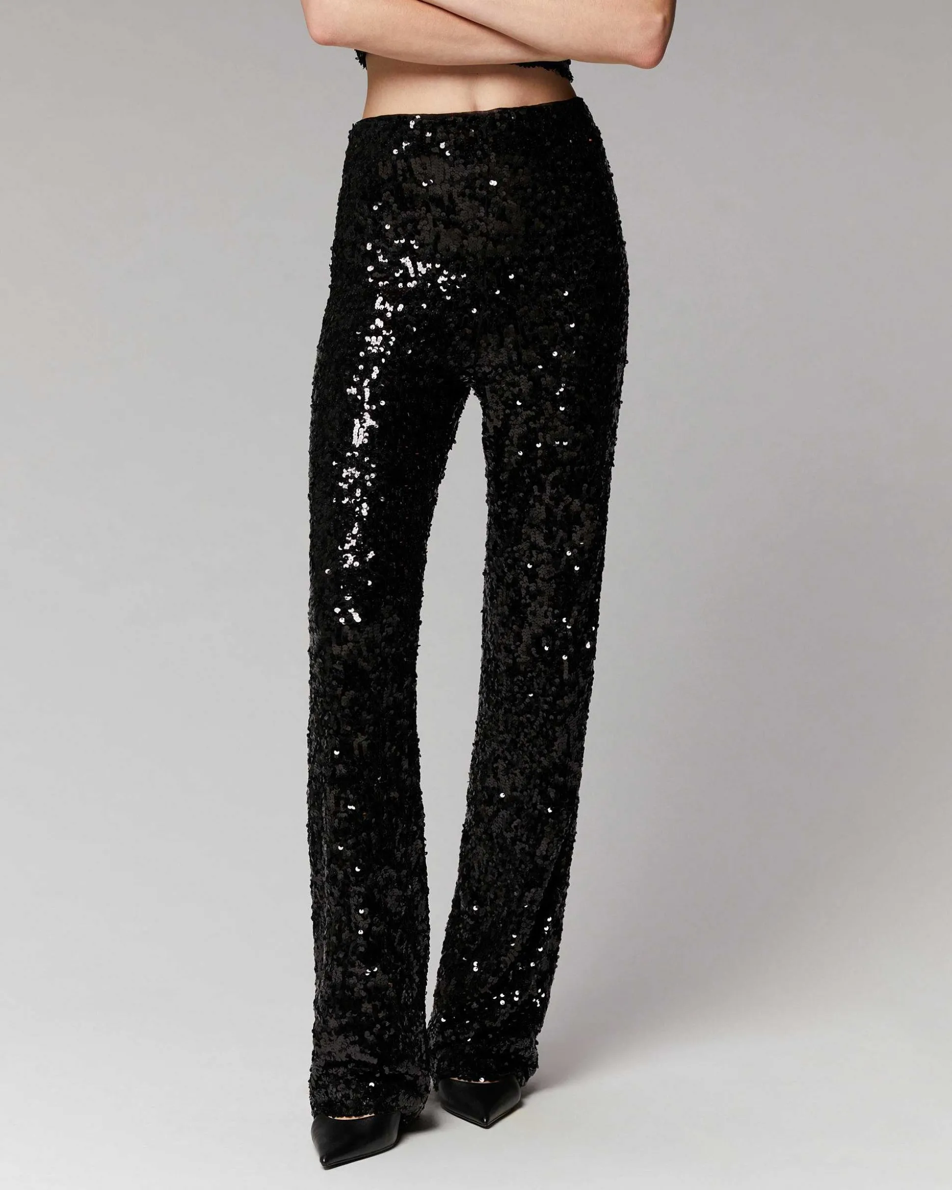 Pantalon Flare A Sequins