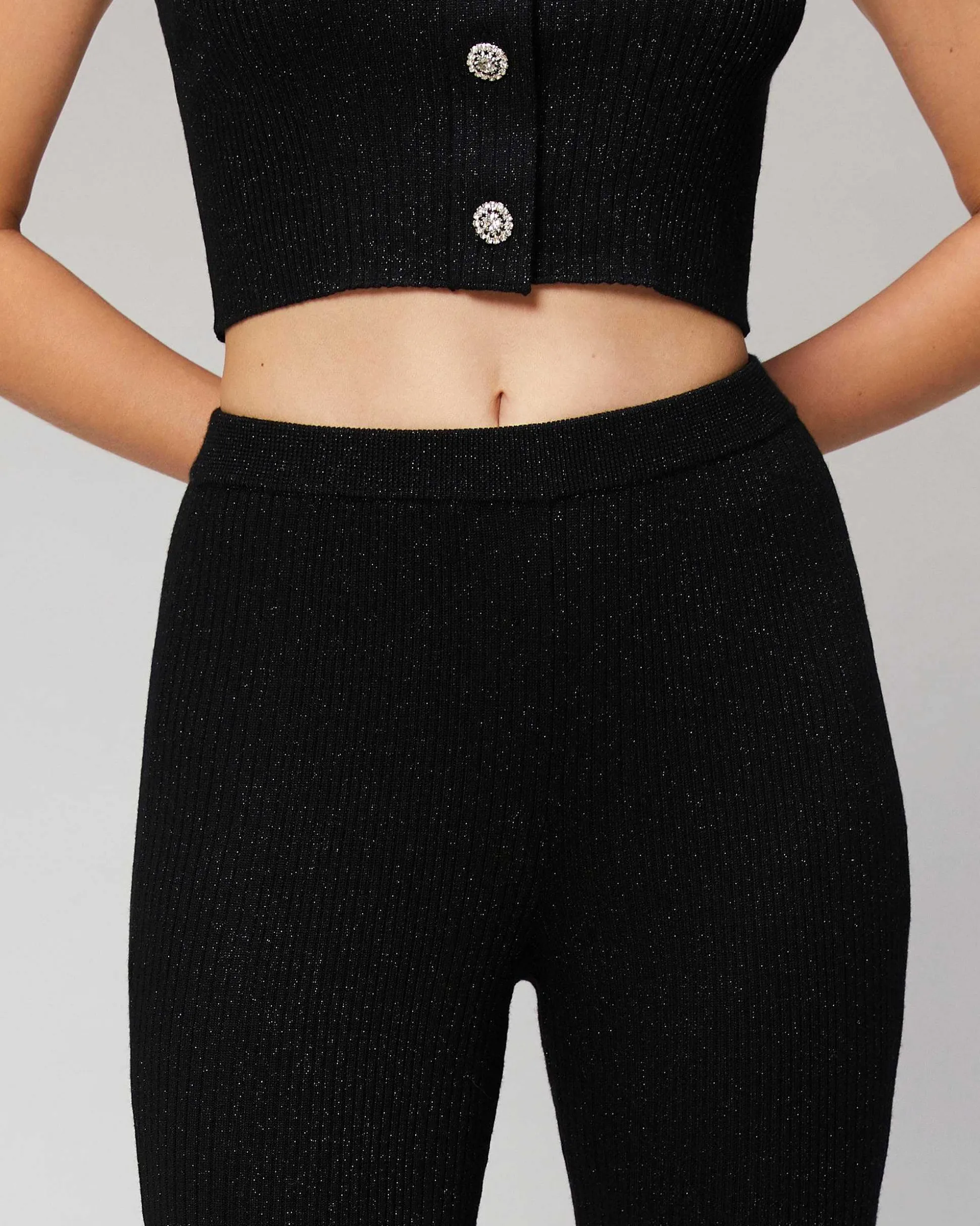 Pantalon Flare Metallise