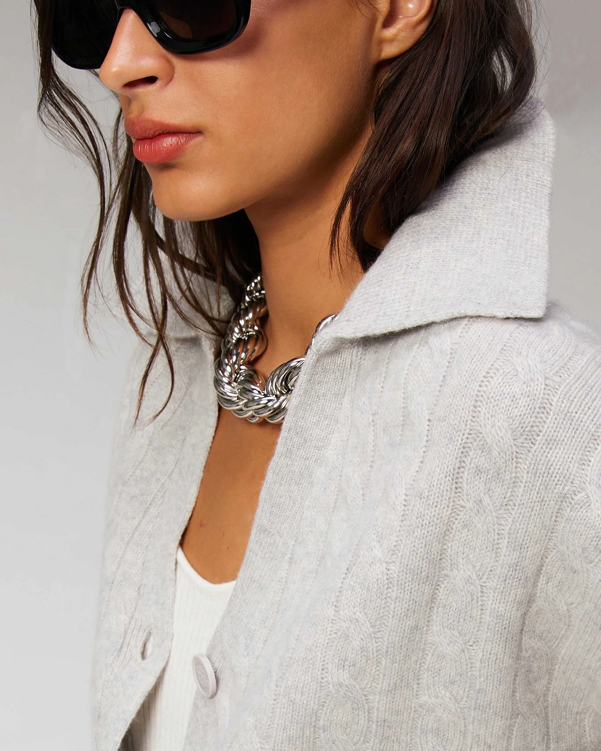 Pull Cardigan A Cotes