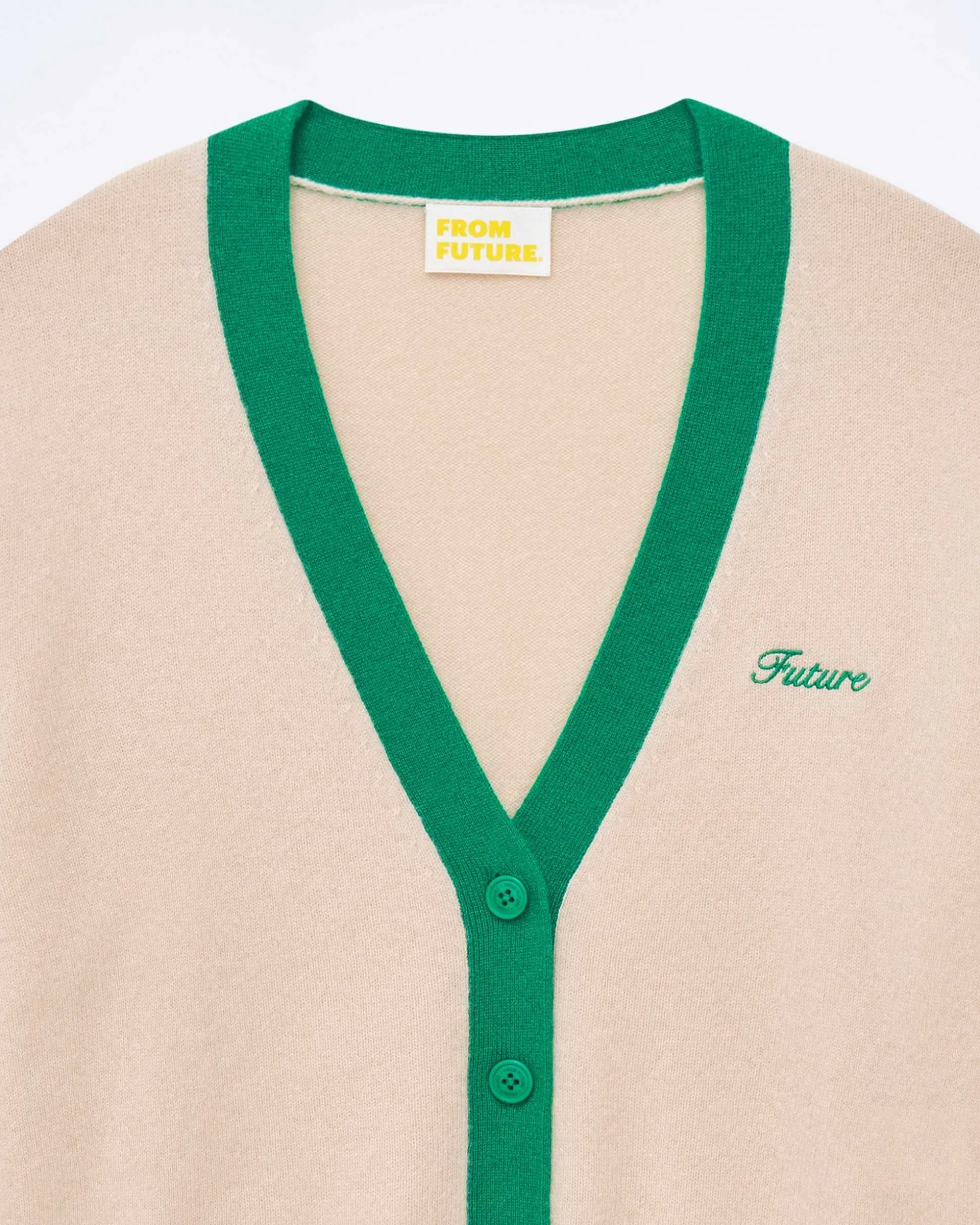 Pull Cardigan Bicolore