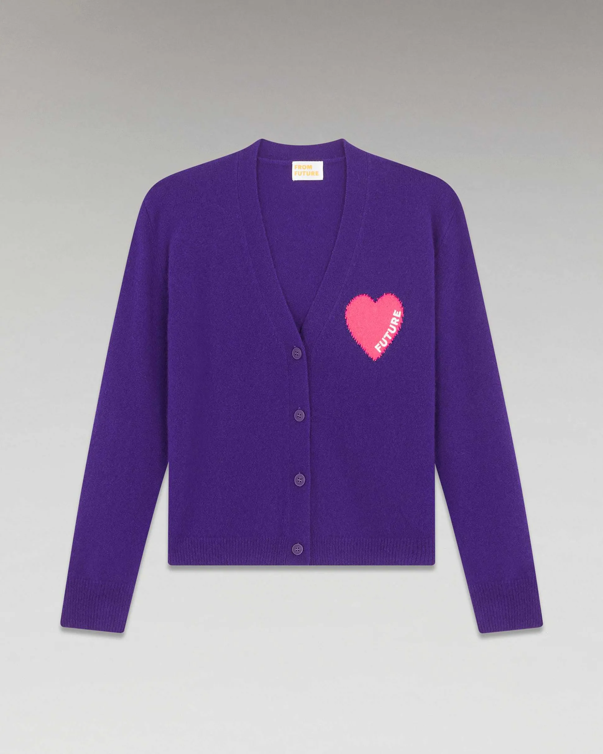 Pull Cardigan Coeur Leger