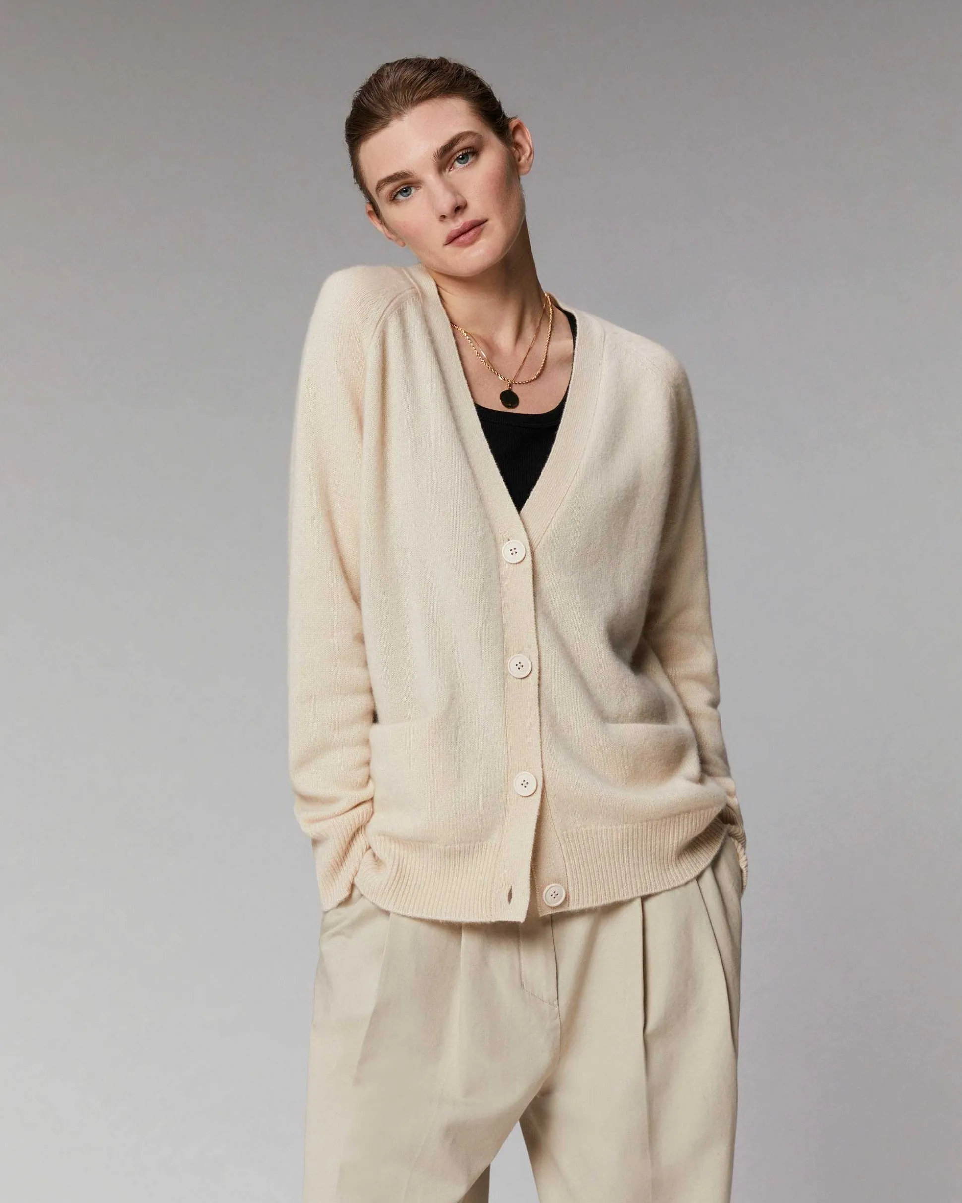 Pull Cardigan Manches Raglan