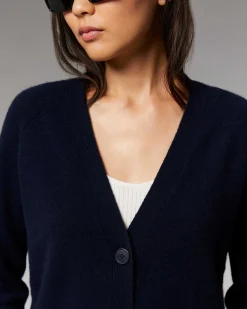 Pull Cardigan Manches Raglan