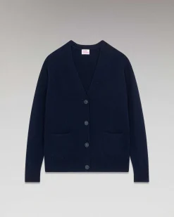 Pull Cardigan Manches Raglan