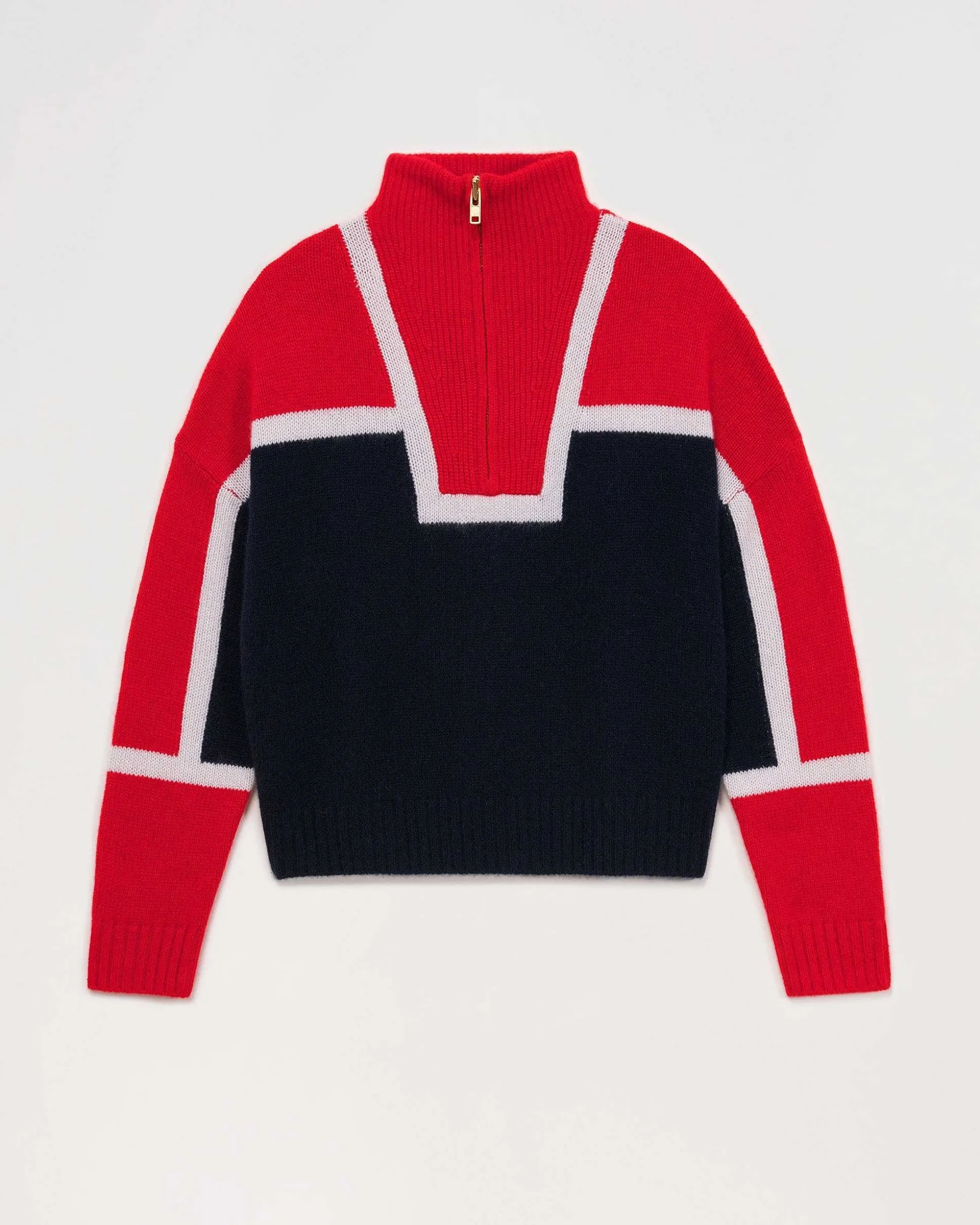 Pull Col Camionneur Bicolore