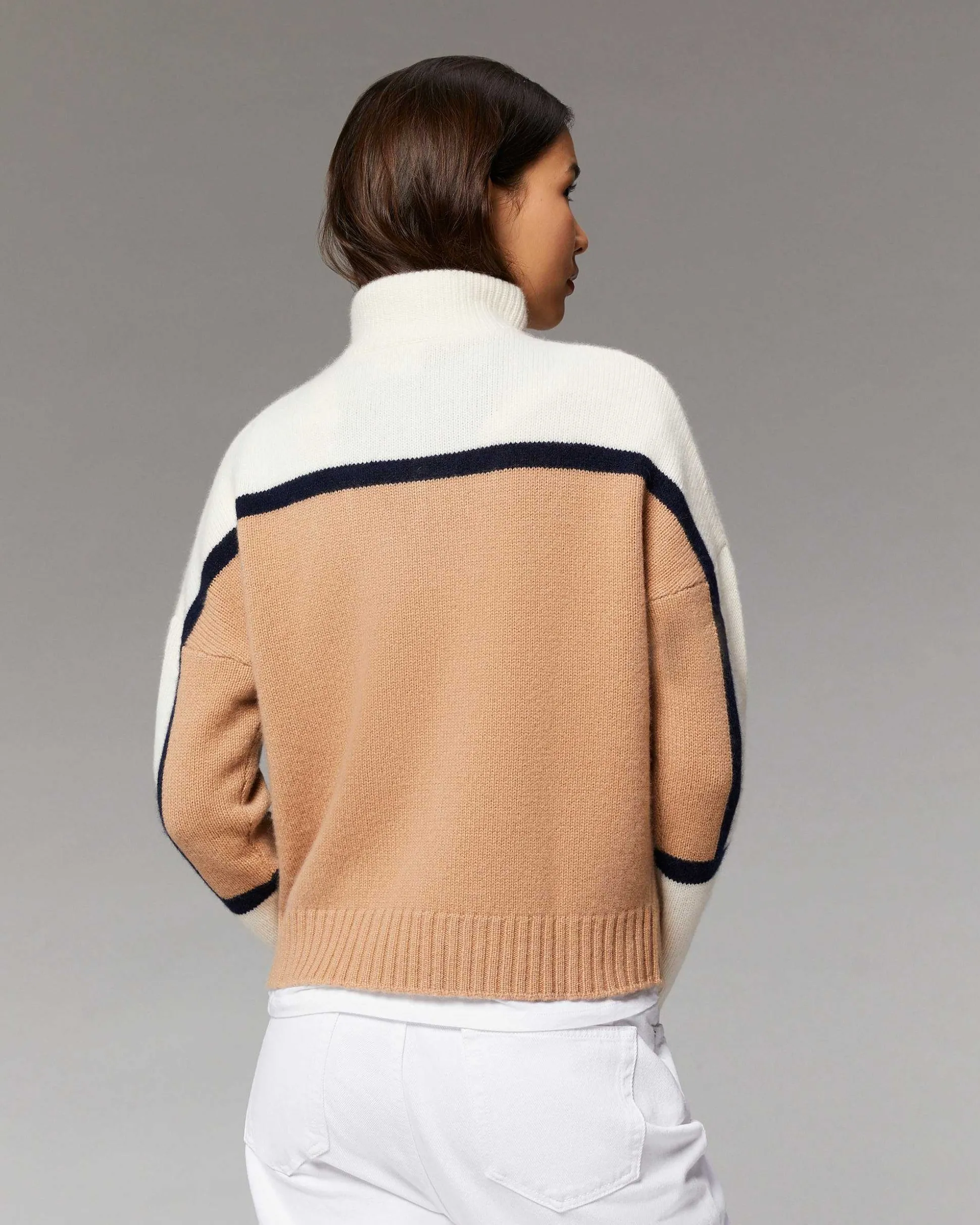 Pull Col Camionneur Bicolore