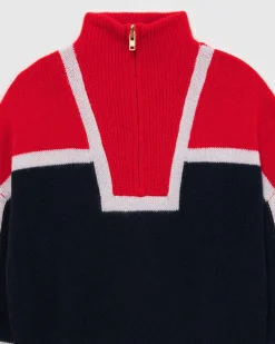 Pull Col Camionneur Bicolore