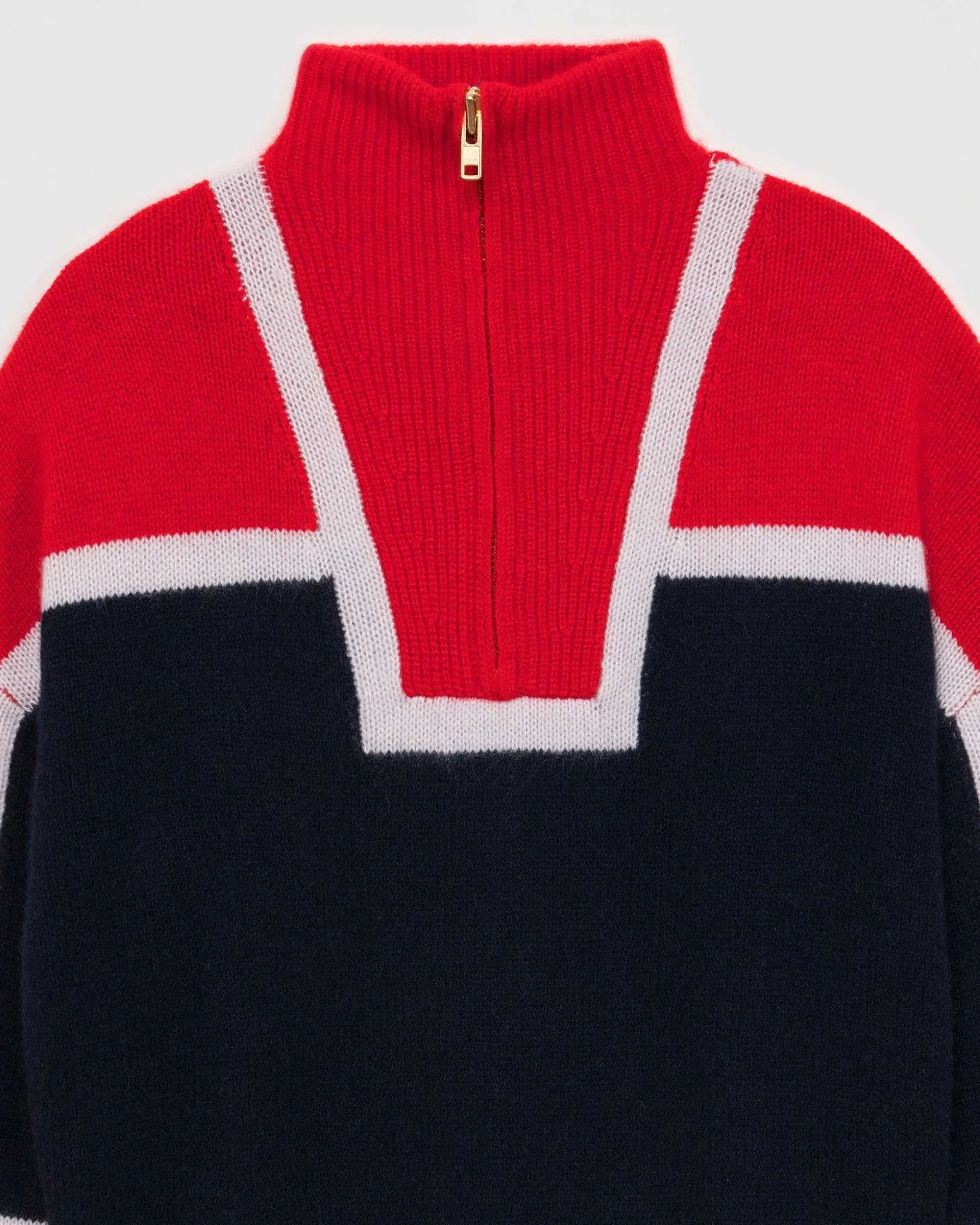 Pull Col Camionneur Bicolore