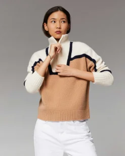 Pull Col Camionneur Bicolore