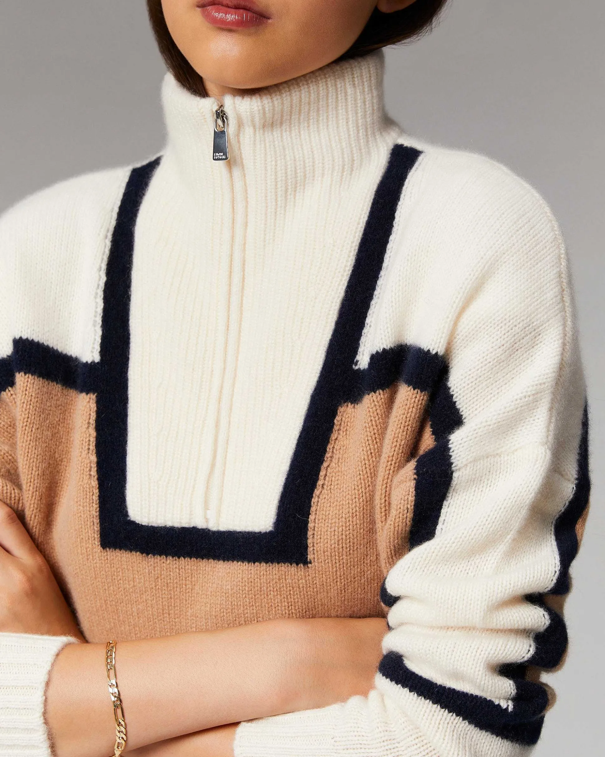 Pull Col Camionneur Bicolore