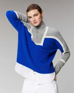 Pull Col Camionneur Bicolore