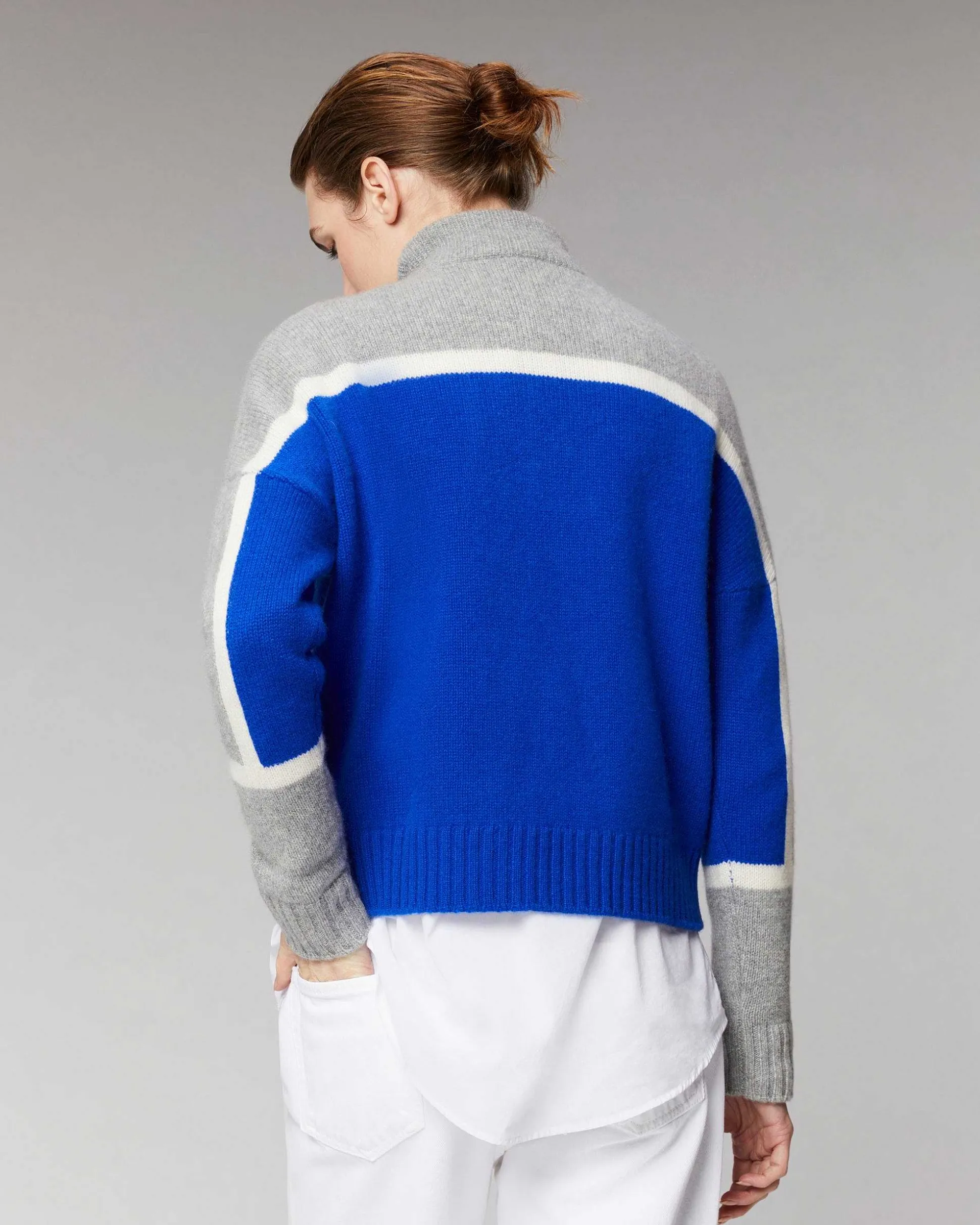 Pull Col Camionneur Bicolore