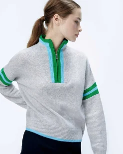 Pull Col Camionneur Bord-Cotes Tricot Ajoure