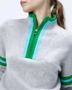 Pull Col Camionneur Bord-Cotes Tricot Ajoure