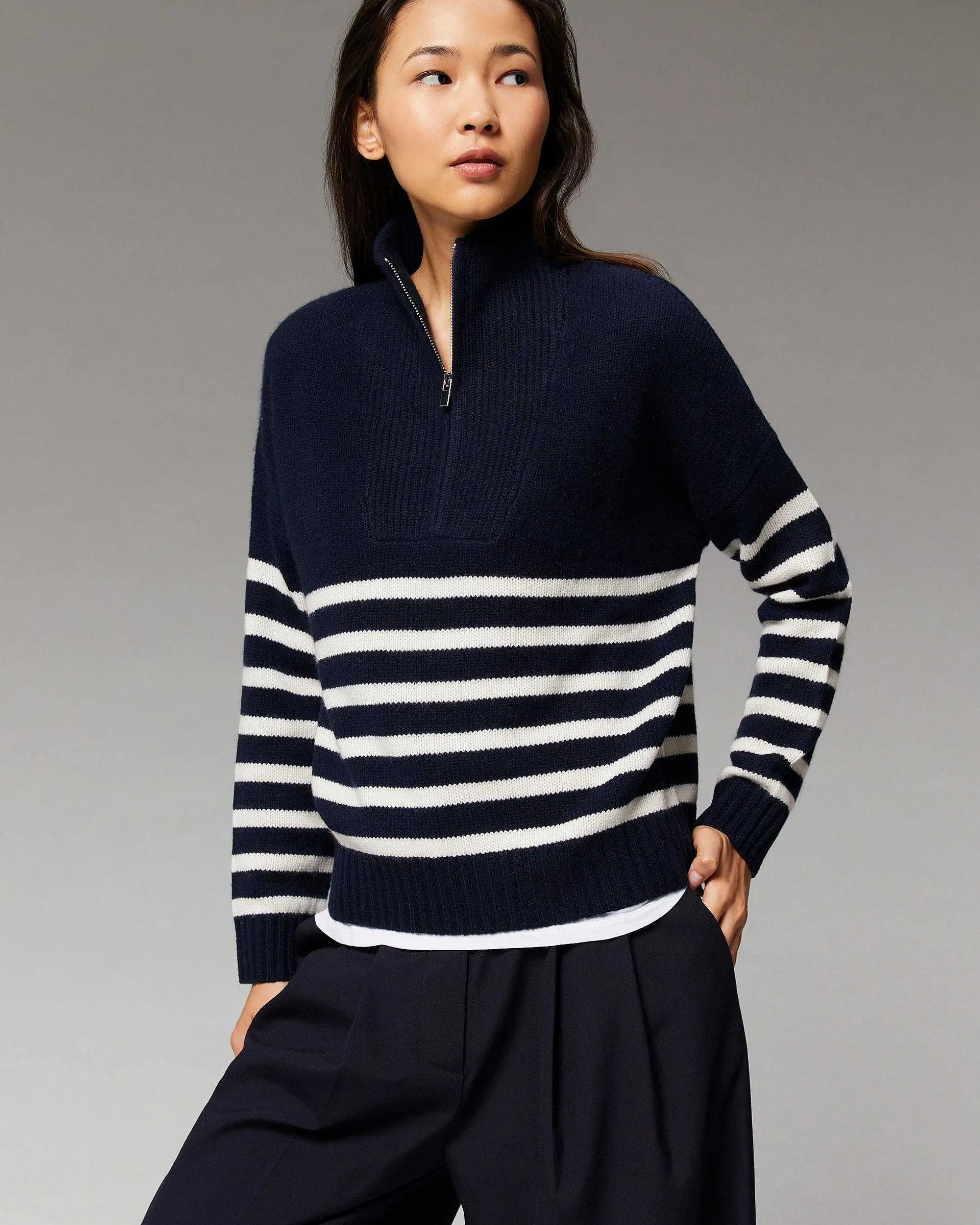 Pull Col Camionneur Mariniere