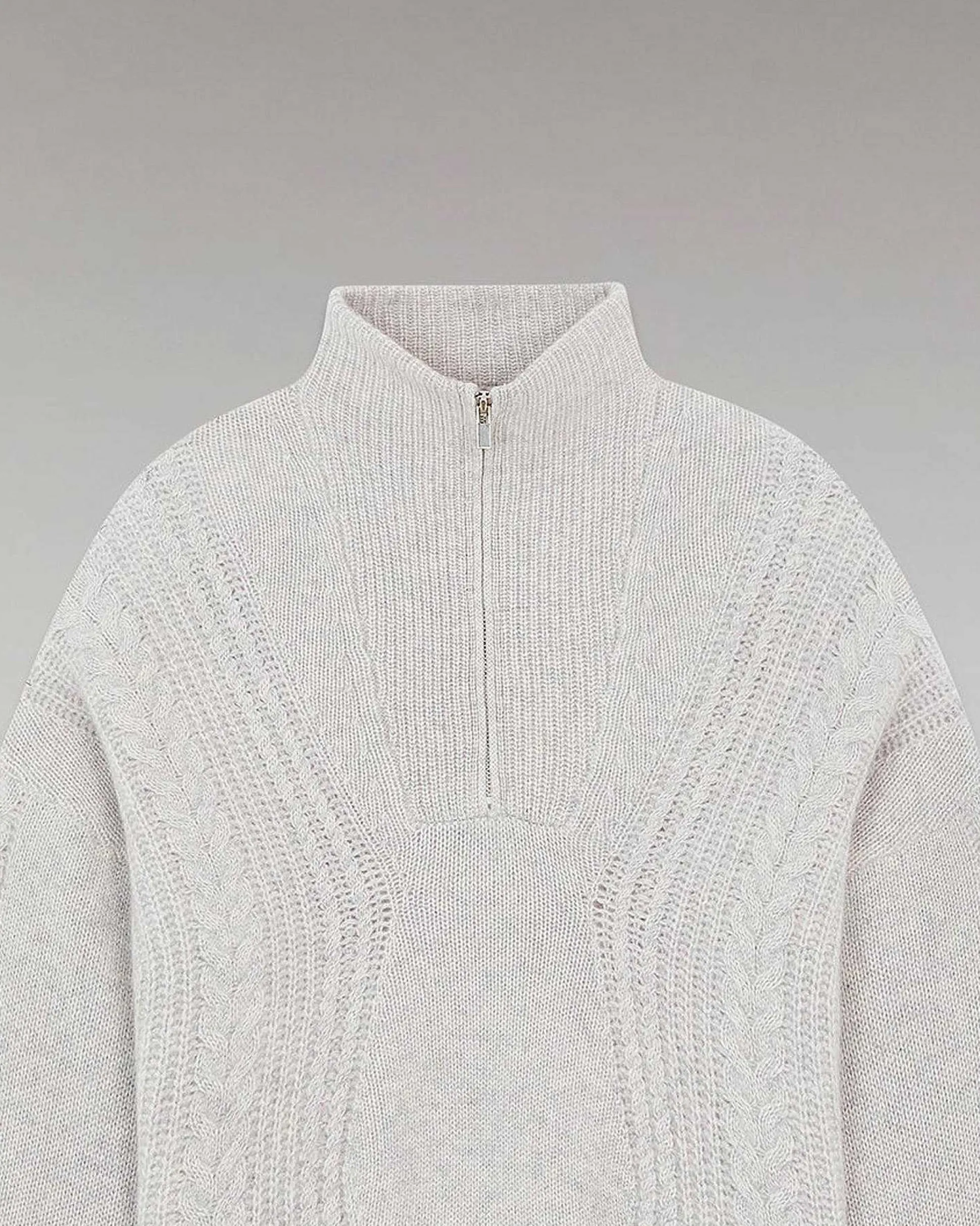 Pull Col Camionneur Torsades