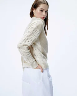 Pull Col Camionneur Tricot Ajoure