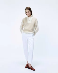 Pull Col Camionneur Tricot Ajoure