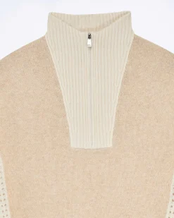 Pull Col Camionneur Tricot Ajoure