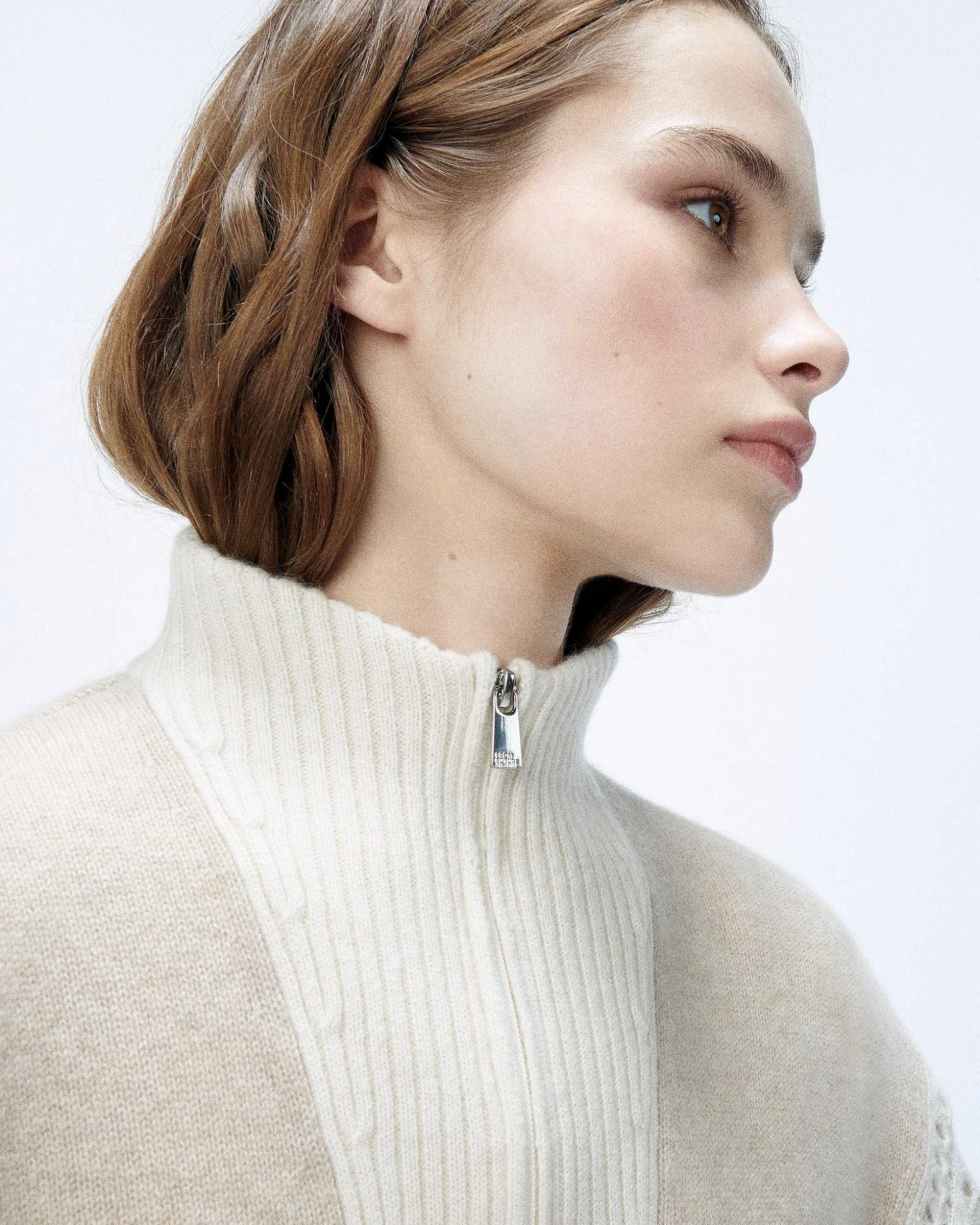 Pull Col Camionneur Tricot Ajoure