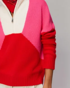 Pull Col Camionneur Tricolore