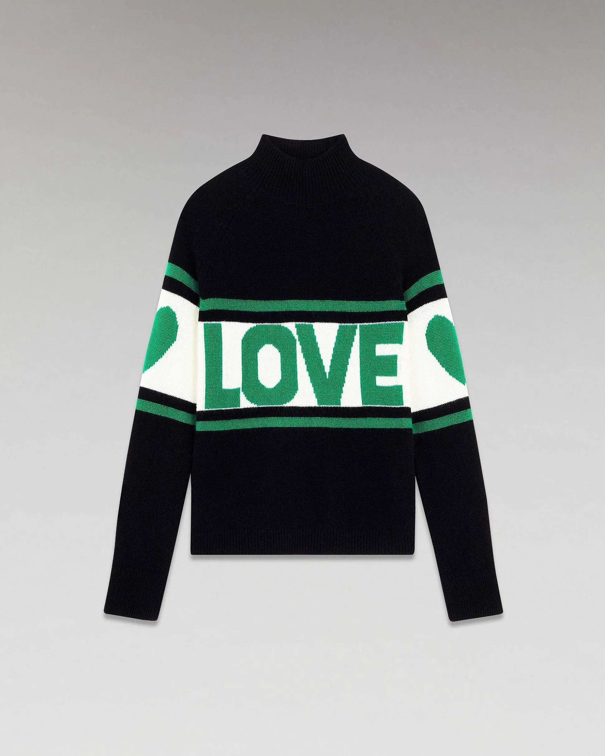 Pull Col Montant Bande Love