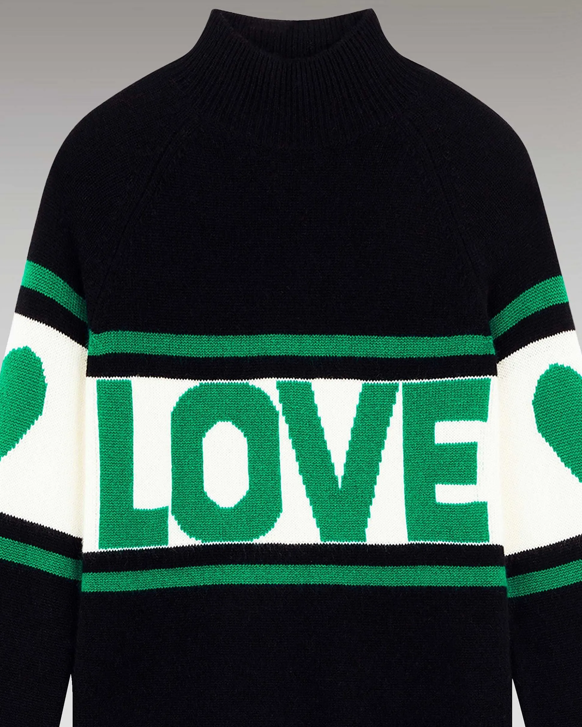 Pull Col Montant Bande Love