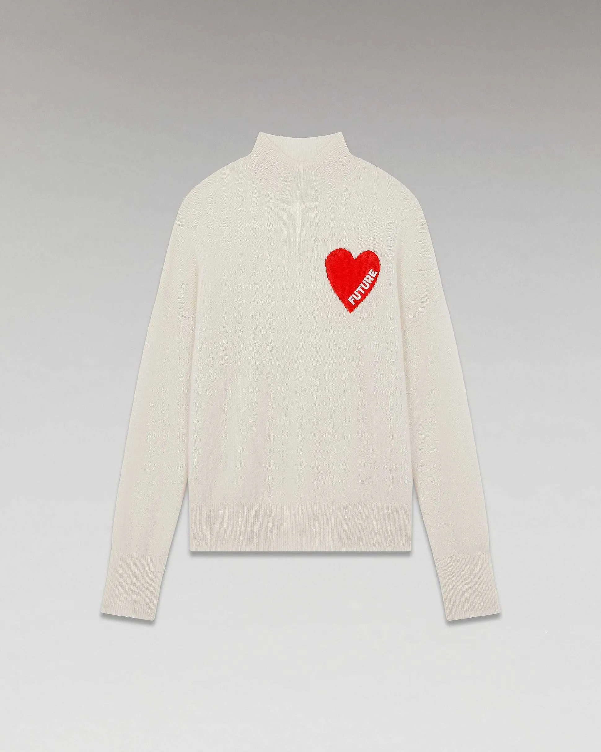 Pull Col Montant Coeur Leger