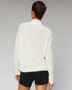 Pull Col Montant Coeur Leger