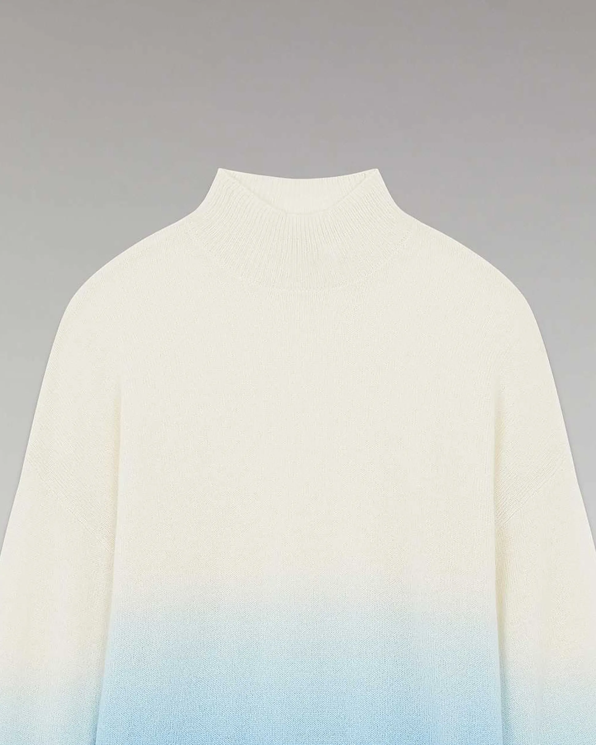 Pull Col Montant Dip Dye Leger