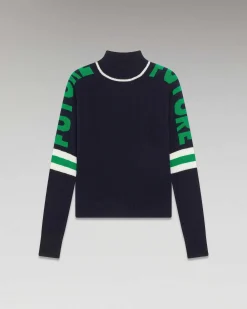 Pull Col Montant Future Contraste Leger