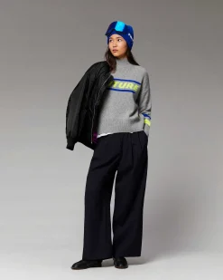 Pull Col Montant Future Et Bandes Manches