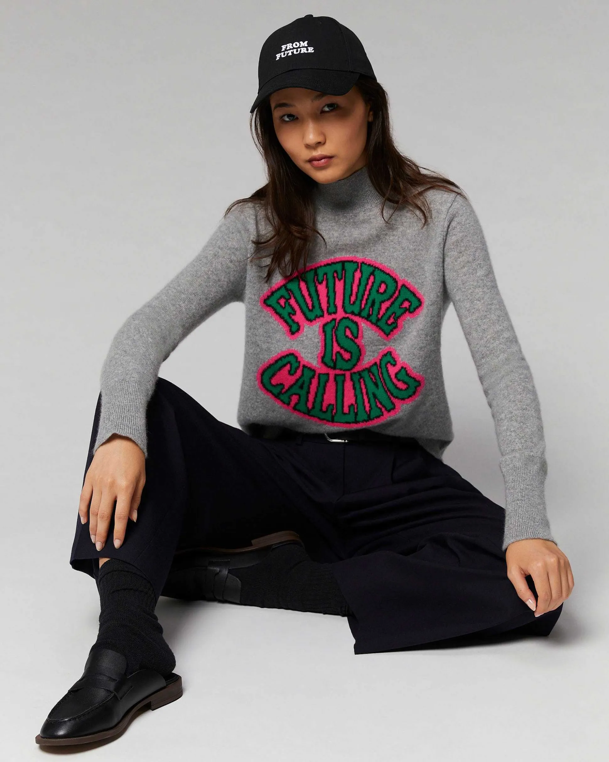 Pull Col Montant Future Is Calling Leger