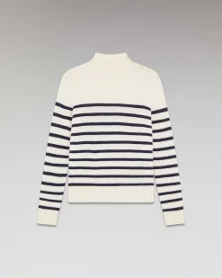 Pull Col Montant Mariniere A Boutons