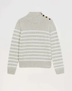 Pull Col Montant Mariniere A Boutons