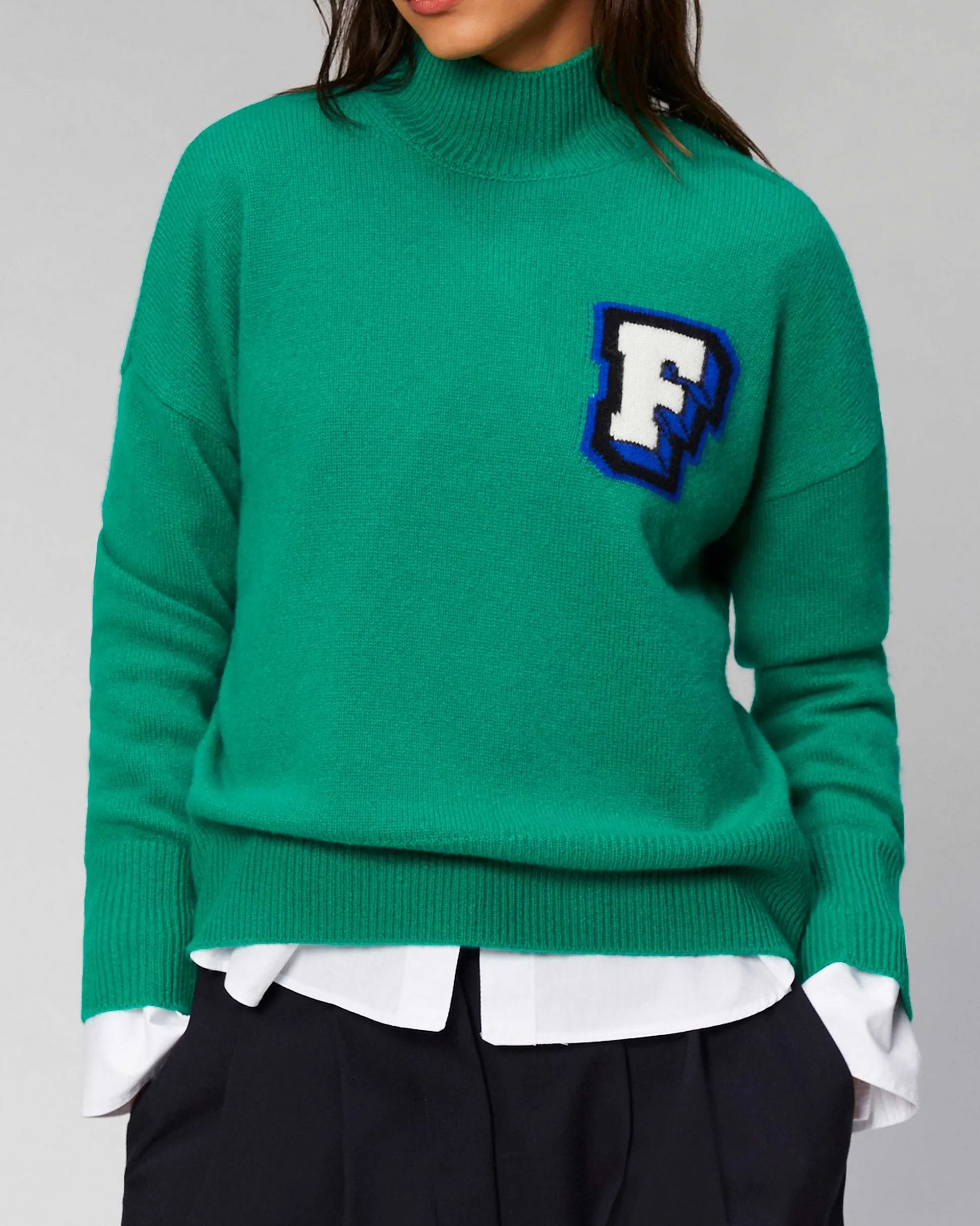 Pull Col Montant Oversize