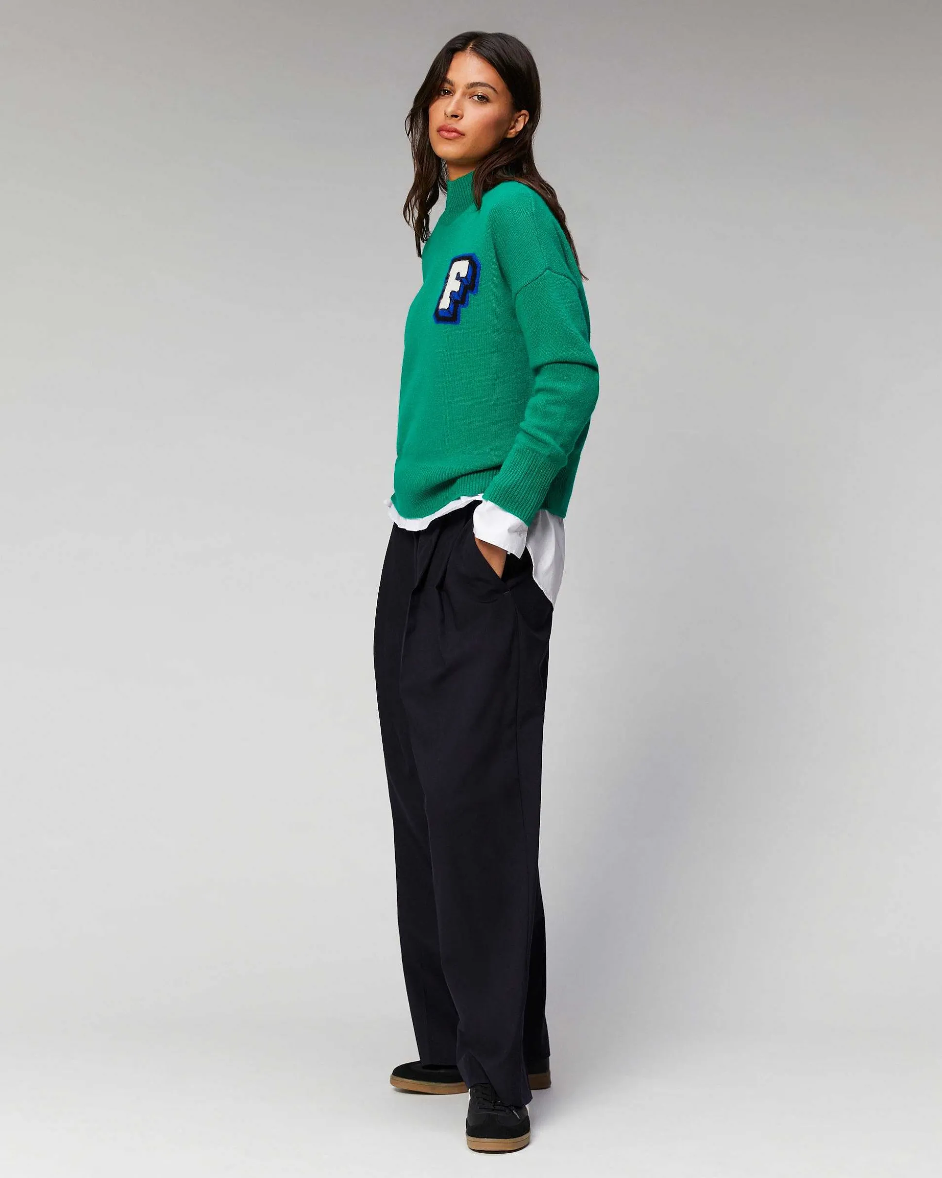 Pull Col Montant Oversize