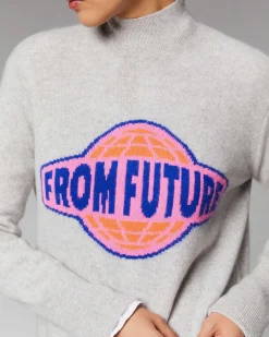 Pull Col Montant Planete From Future Leger