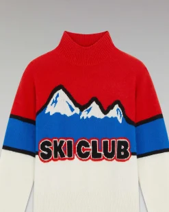 Pull Col Montant Ski Club Montagnes