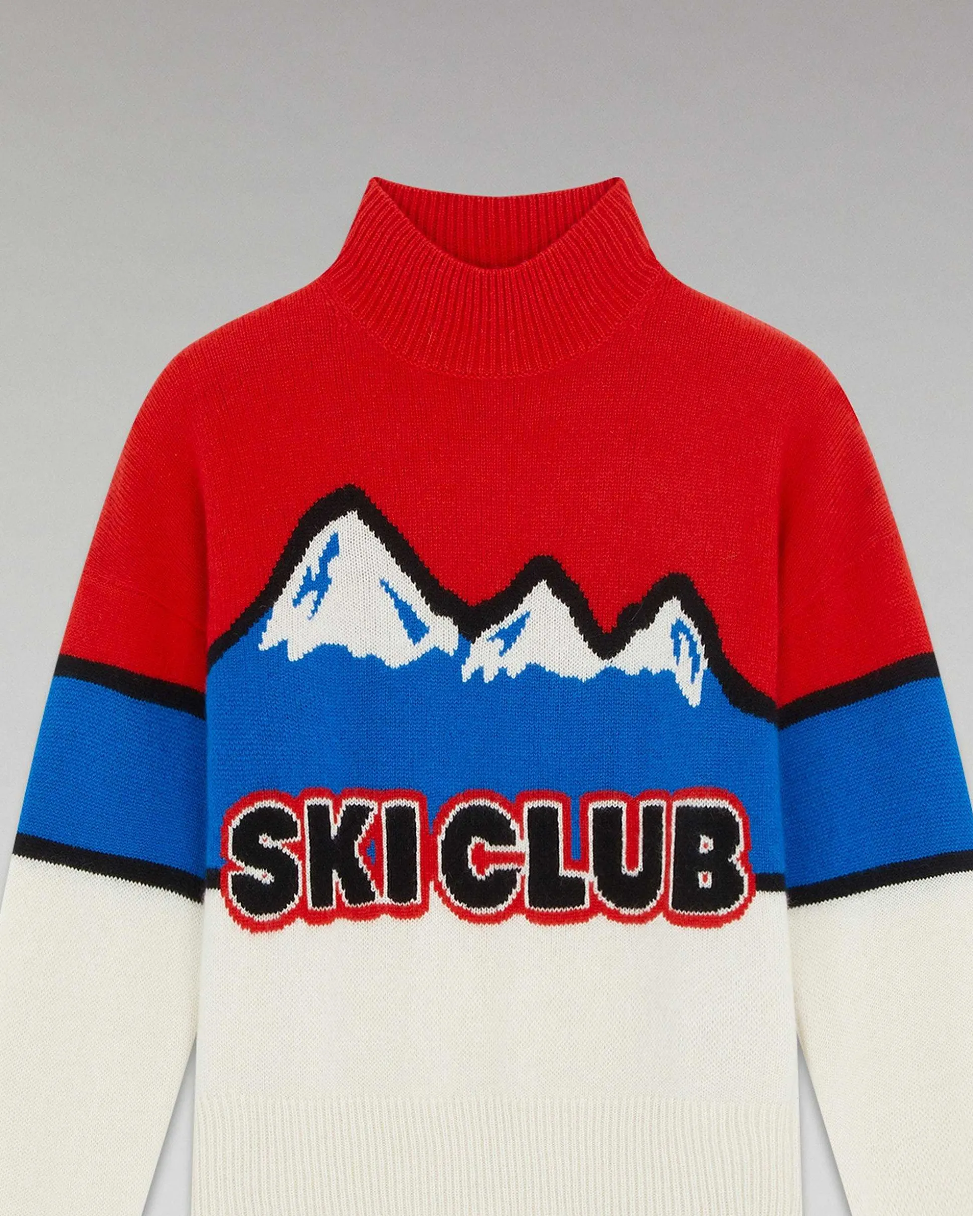 Pull Col Montant Ski Club Montagnes