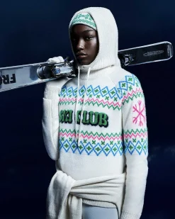 Pull Col Montant Ski Club