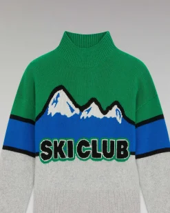 Pull Col Montant Ski Club Montagnes