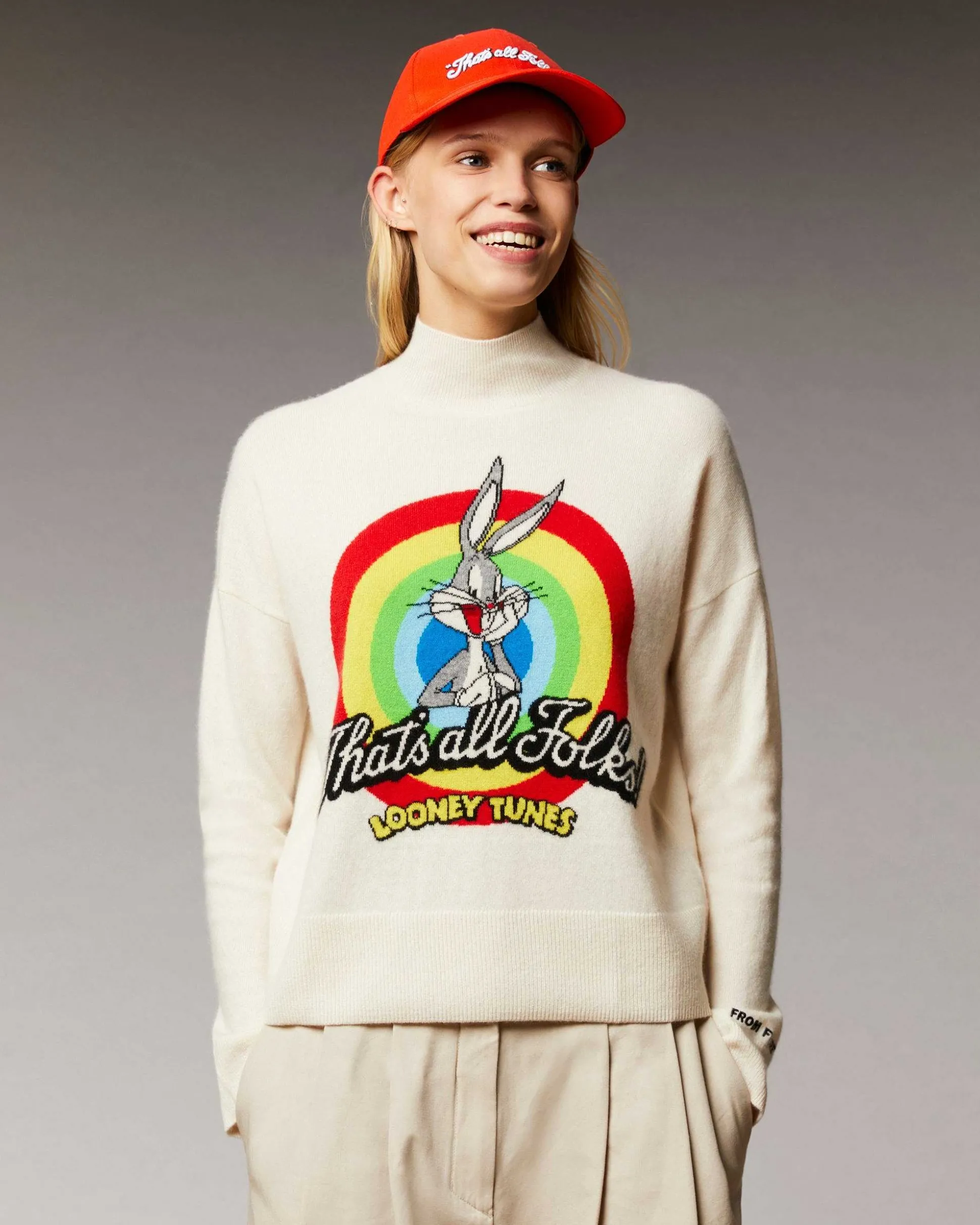 Pull Col Montant That'S All Folks Looney Tunes