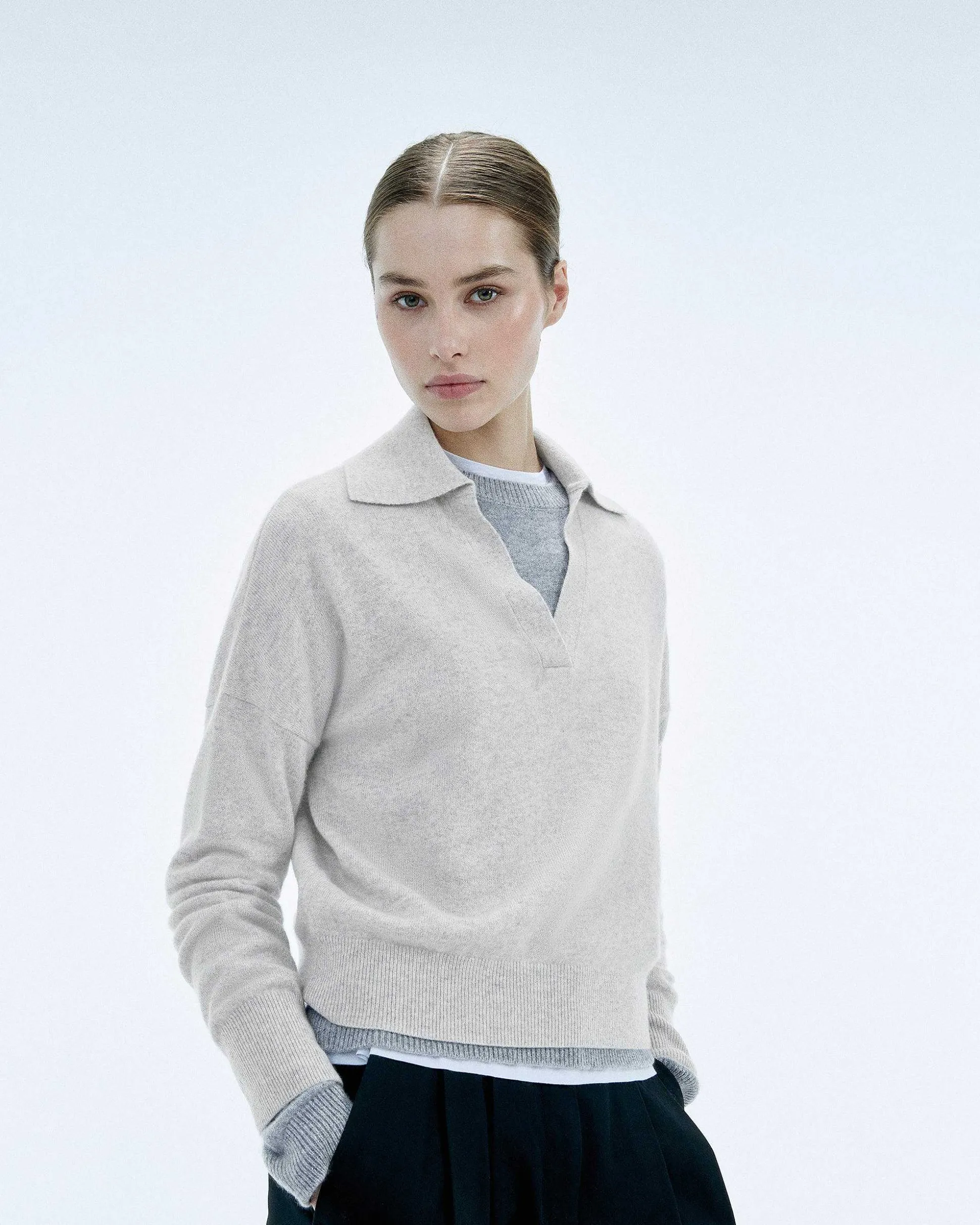 Pull Col Polo Basique